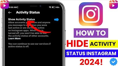 How To Turn Off Active Status On Instagram 2024 | Instagram Show Activity Status Option Not Showing