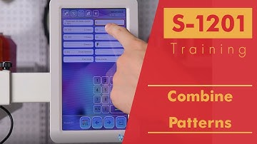 Smartstitch Embroidery Machine S1201 Control Panel  Combine Patterns
