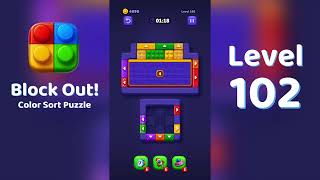 Block Out Level 102 Walkthrough 🧩 | All Levels Solution | Mini Boss