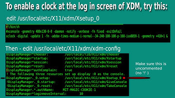 XDM & Xclock