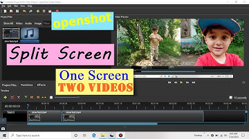 openshot split screen // multiple screen//one screen two videos //