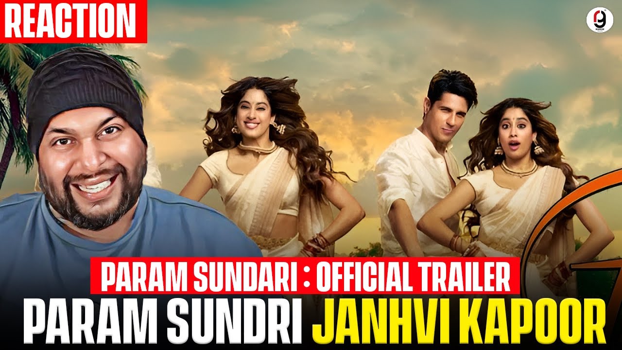 Param Sundari - Official Trailer | Sidharth M | Janhvi K | Dinesh V | Tushar J | Reaction By RG