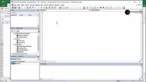 Bài 08.  Sự kiện khởi tạo UserForm | VBA for Excel Nâng cao | Học lập trình - YouBo