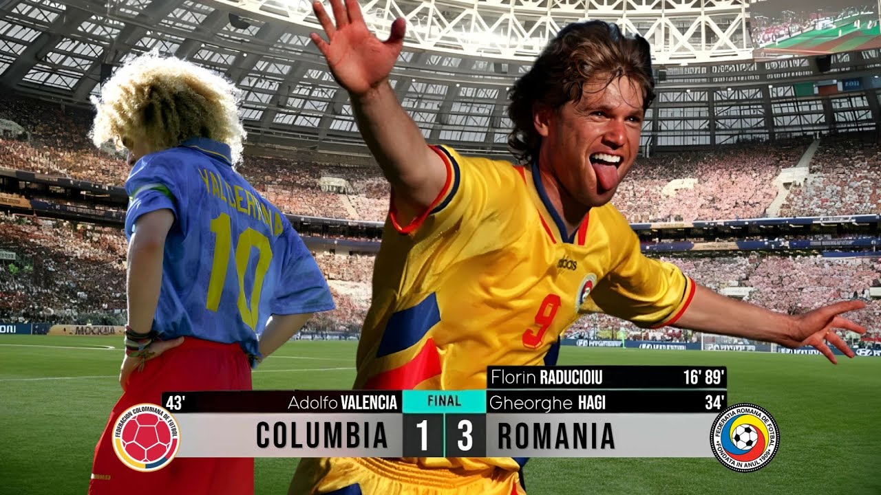 Atunci când România a UMILIT Columbia la Cupa Mondială