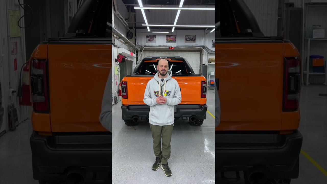 Установили rambar и крышку кузова на RAM TRX