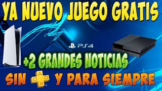 YA NUEVO juego GRATIS sin plus y para siempre en PS4 PS5 + 2 GRANDES noticias y posible BUG