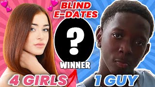 4 BADDIES COMPETE FOR 1 GUY (INTENSE Blind E-Date)