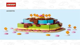 🎉 LEGO instructions 🎉 Seasonal 🎉 40815 🎉 Birthday Party Cake 🎉