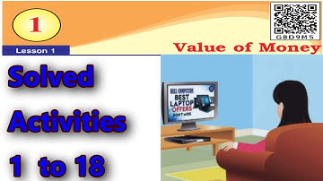 Value of Money / class 8th/ chapter 1/ PSEB/ solved Activity 1 to 18