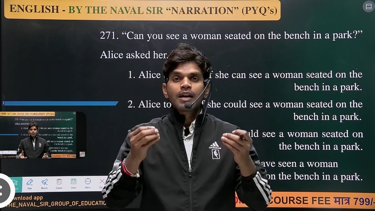 Narration l Direct - Indirect Speech✍️l Asked in MAINS EXAM🎯 How to solve in a second @the_naval_sir