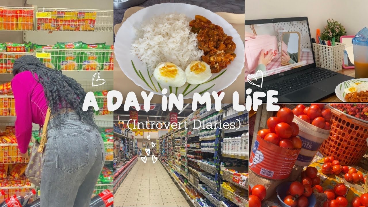 A Day In My Life in Ghana🛍️|grocery shopping, cooking|Living Alone diaries|Life as an Introvert