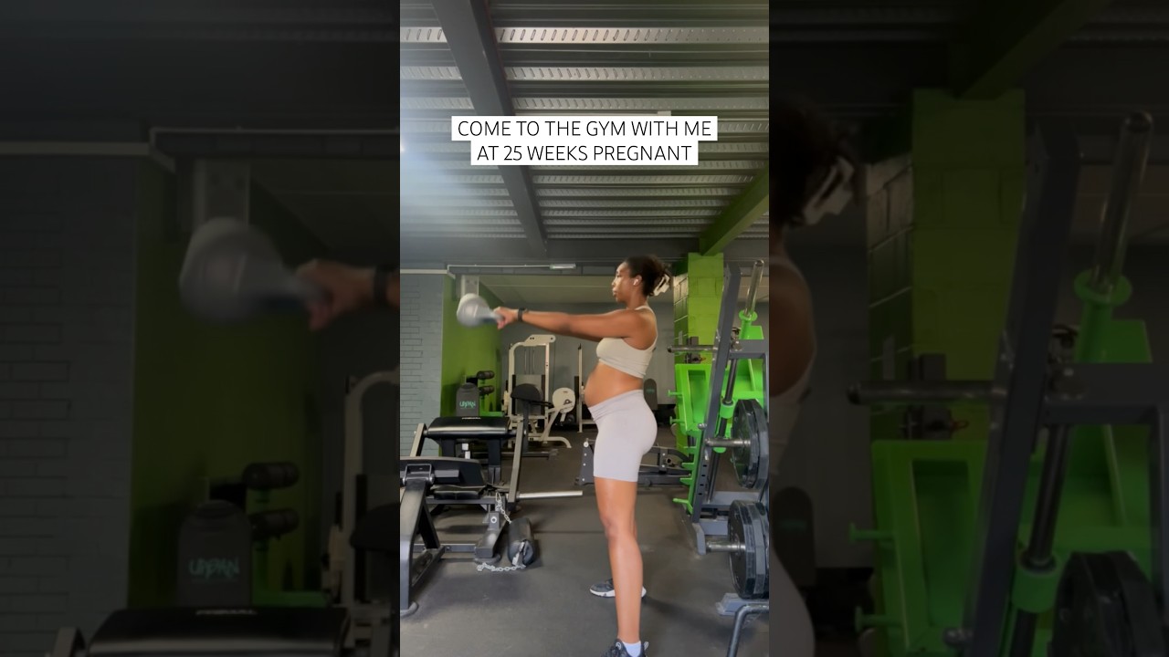 Come to the gym at 25 weeks pregnant #secondtrimester #pregnancyworkout #pregnant #pregnancyjourney