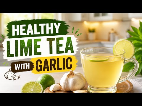 Garlic & Lime Juice (or Lemon) with Warm Water | Natural Blood Pressure Support Morning Detox Drink