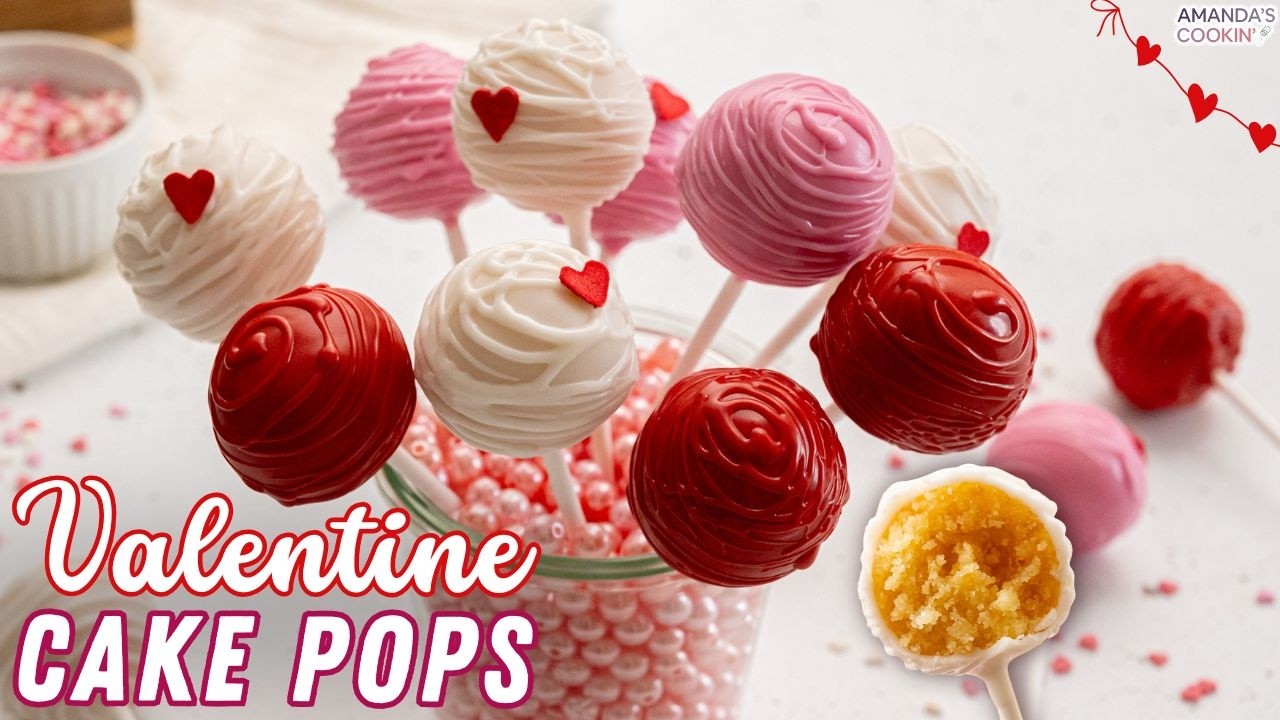 Пирожные на палочке ко Дню святого Валентина (ПРОСТОЙ ДЕСЕРТ!)