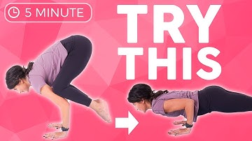 5 minute Intermediate Arm Balance Yoga | "Crow Shoot" 🤗 TRY THIS