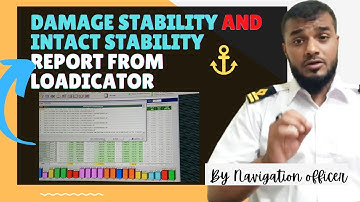 How to check Damage stability and Intact stability report from Loadicator