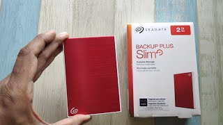 Seagate Backup Plus Slim 2 TB External Hard Disk Drive || #sudhirkrishna || unboxing