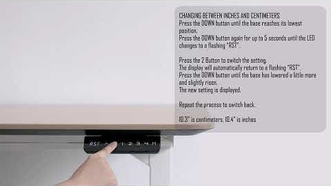 MAIDESITE  OFFICE 【CHANGING BETWEEN INCHES AND CENTIMETERS for all Standing Desk Frame Products】