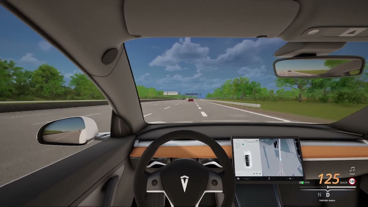 City driver I Tesla Model 3 Performance I AUTOBAHN 250+ KM/H I Logitech G29 I