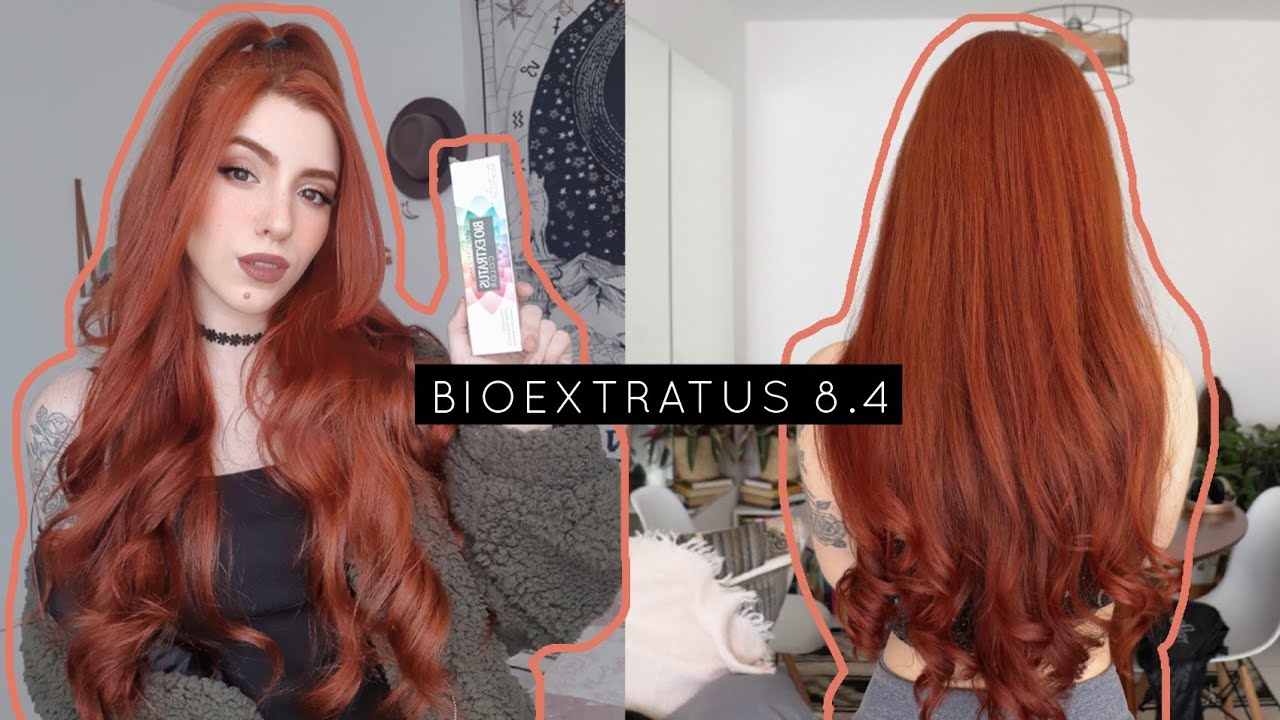 MUDEI DE TINTA! BIO EXTRATUS 8.4 COLORAÇÃO RUIVO ACOBREADO