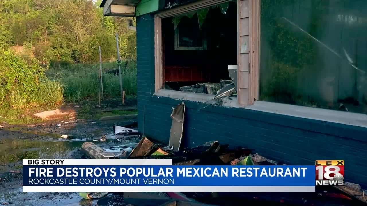 Fire Destroys Popular Mexican Restaurant - YouTube