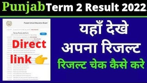 PSEB 12th Results 2022 by Name Download Direct Link | Punjab 12th Term 2 Result 2022