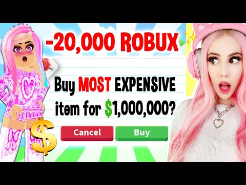 Buying THE TOP MOST EXPENSIVE ITEMS In Adopt Me...  Huge Adopt Me Spending Spree! Roblox Adopt Me