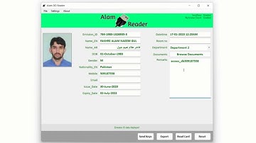 5-  General Settings   Alam Emirates ID Reader desktop application