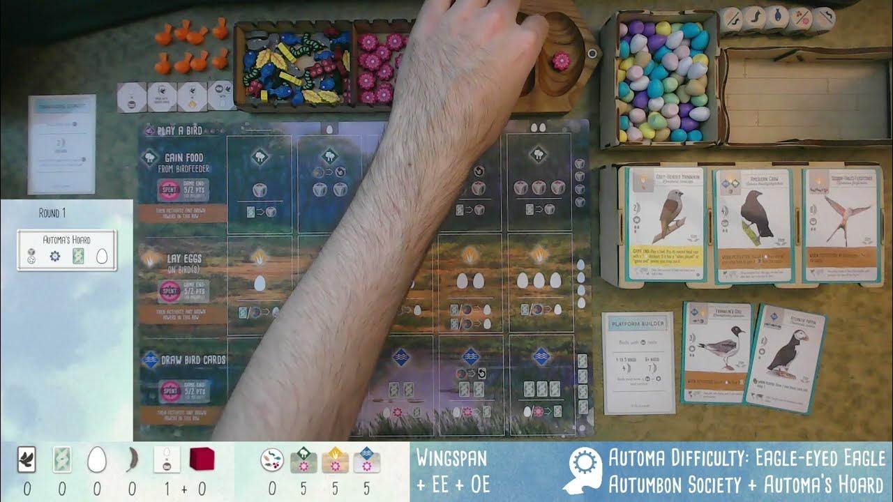 Overexplained Automa 2 Wingspan + European + Oceania Solo Gameplay