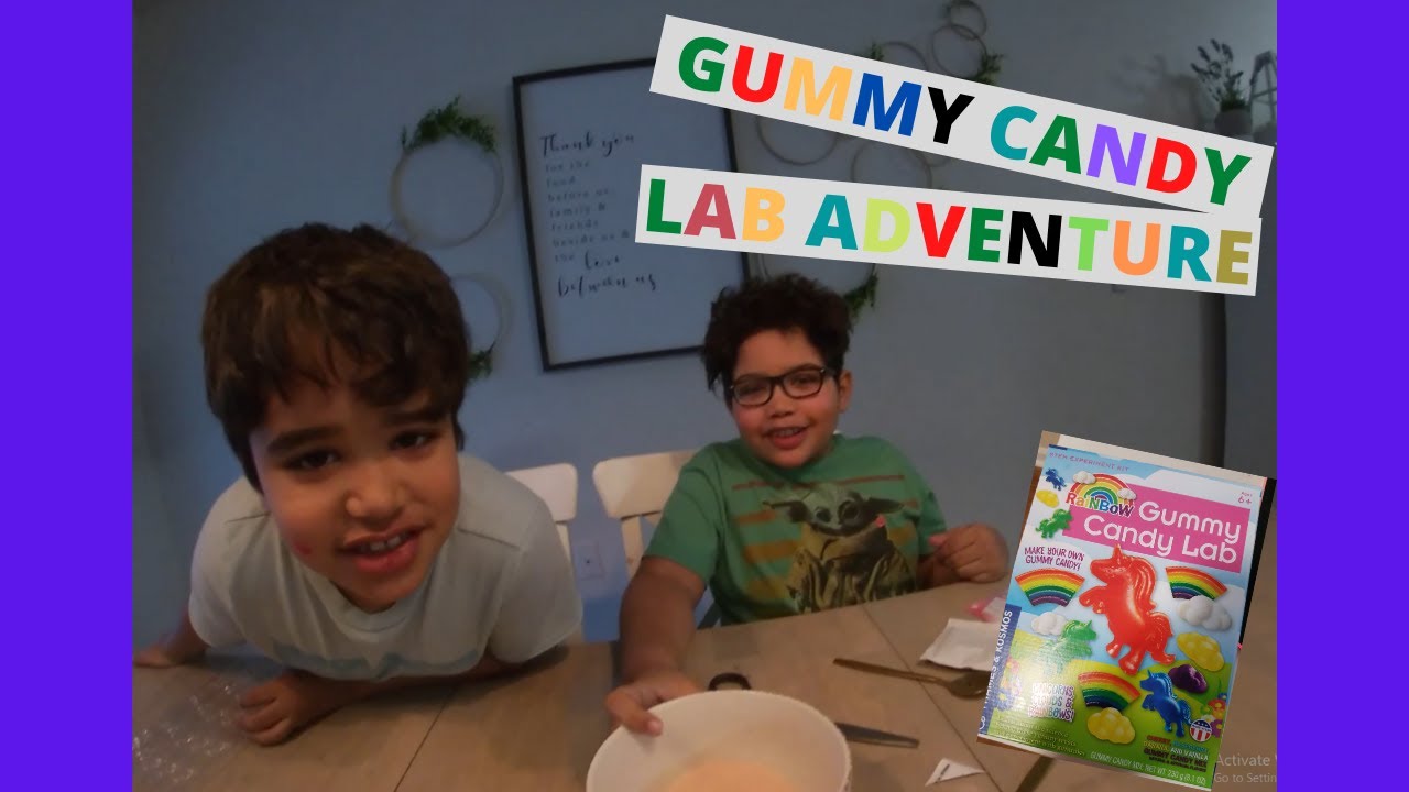 TJ & JJ Gummy Lab Experiment - YouTube