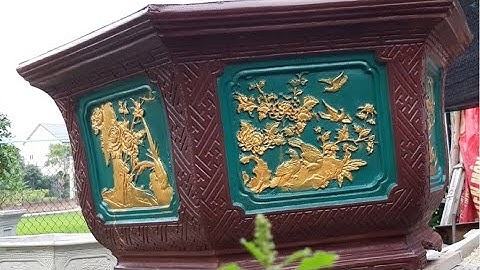 Kỹ thuật đổ chậu bằng khuôn lục giác 1m nhựa composite 0917478430