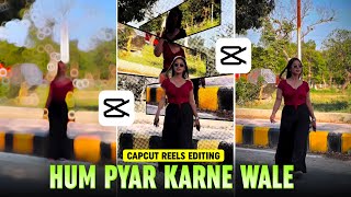 Hum Pyaar Karne Wale Trending Reels Editing In Capcut | Walking Reels Video Editing In Capcut screenshot 5