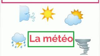 كيف أصف حالة الطقس بالفرنسية 🌧️⛅🌬️la météo