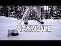 Trying to make PERFECT ice on the Outdoor Rink