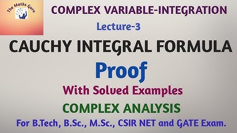 L3||CAUCHY INTEGRAL FORMULA|| Complex Variable (Integration) Module 5