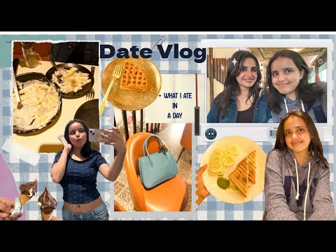 VLOG: meeting school Friend🍓what I ate in a day🥪🥗window shopping🛍️