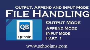 File Handling in Qbasic | Learn Easily || Class 10