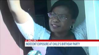 Man exposes himself to kids birthday party