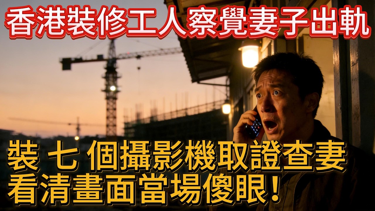 香港裝修工人察覺妻子異常，裝 7 個攝影機取證，看清畫面當場傻眼！#推薦小説#完結#故事#情感故事