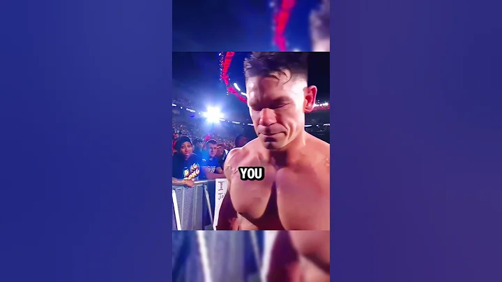 When John Cena Almost Broke Character 😢 #wwe #wrestling #jeevansakshi