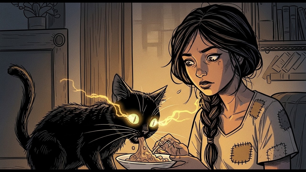 قصة_الأرملة الفقيرة ... والسر الذي تركته لها القطة السوداء