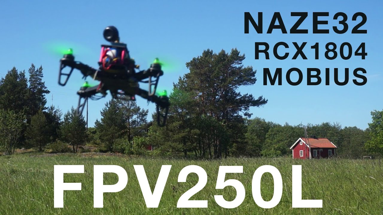Diatone FPV250L mini quad with RCX1804, Naze32 - First flights