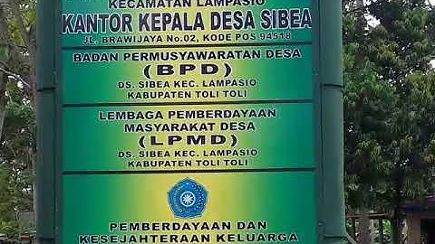 KEPALA DESA SIBEA KEC. LAMPASIO KAB TOLITOLI MENOLAK BERITA HOAX