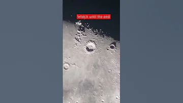 I zoomed in on one of moon’s craters 🔭#astronomy #shorts #science
