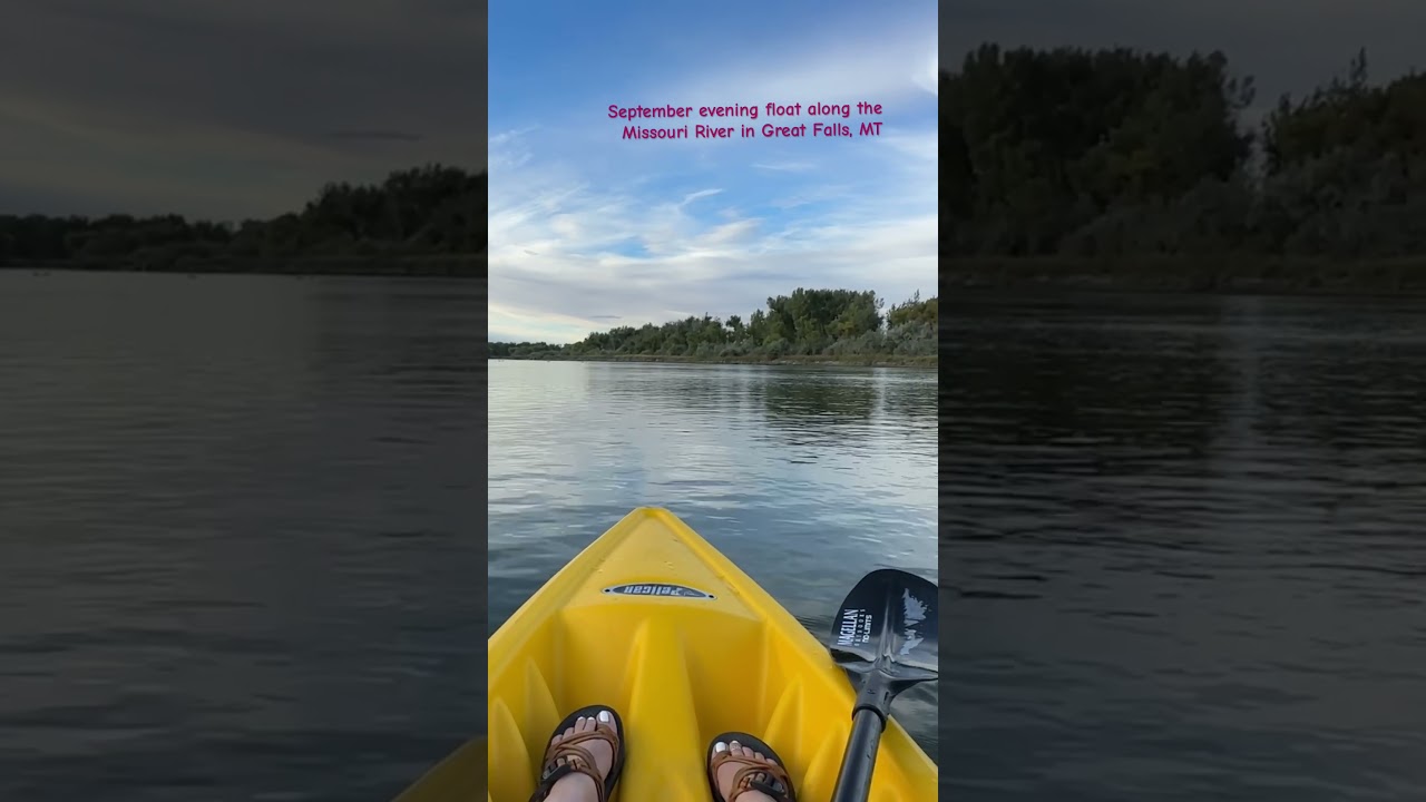 🛶 Soaking in the beauty of September in Great Falls, Montana! 