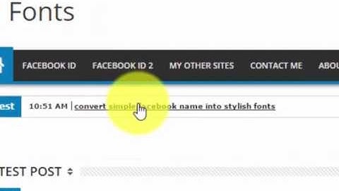 how to make stylish name on facebook