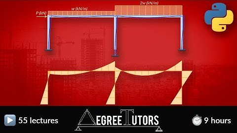 [1/3] Beam & Frame Analysis using the Direct Stiffness Method in Python | DegreeTutors.com