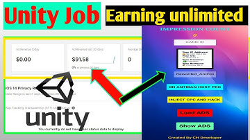 Unity job Unity 200$ Self Click Earning App In One Video 2021 MA UnitysalfClick Sy Earn Kary