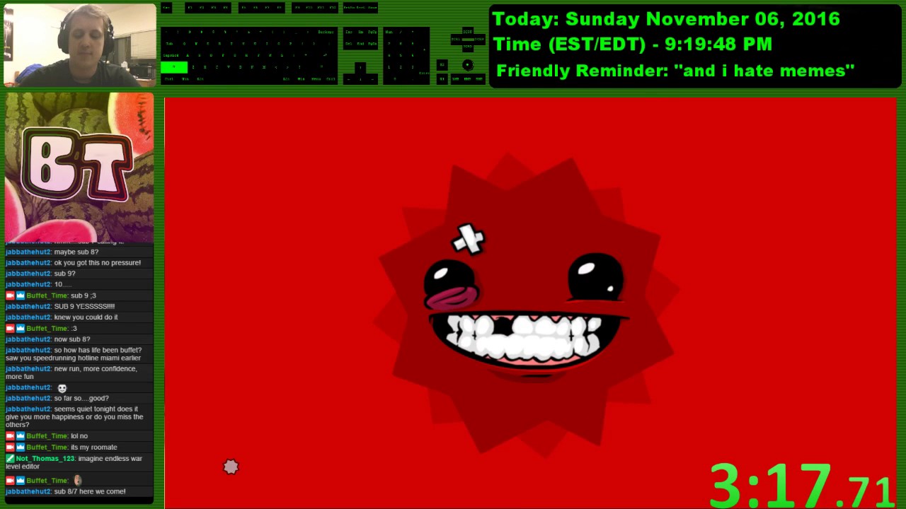 Super Meat Boy Speedrun True Any (835.52) YouTube
