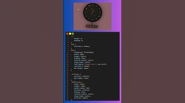 Clock Using HTML CSS and JS #shorts